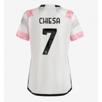 Fotbalové Dres Juventus Federico Chiesa #7 Dámské Venkovní 2023-24 Krátký Rukáv